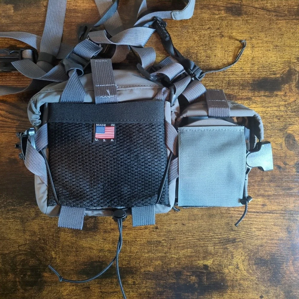 Stone Glacier Skyline Bino and Range Finder Harness Grey Made in USA Hunting